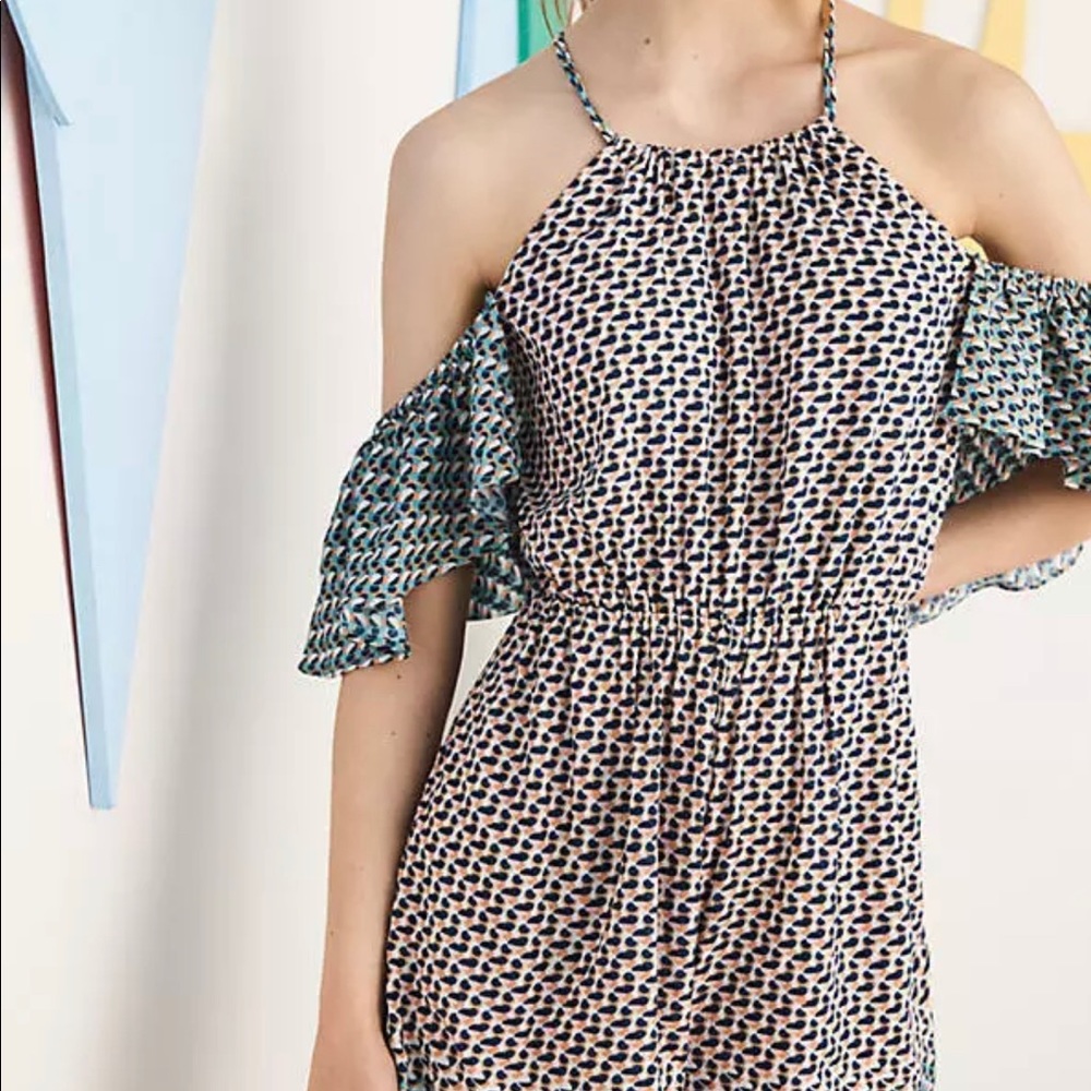 NWT Anthropologie Madalenna Open-Shoulder Romper